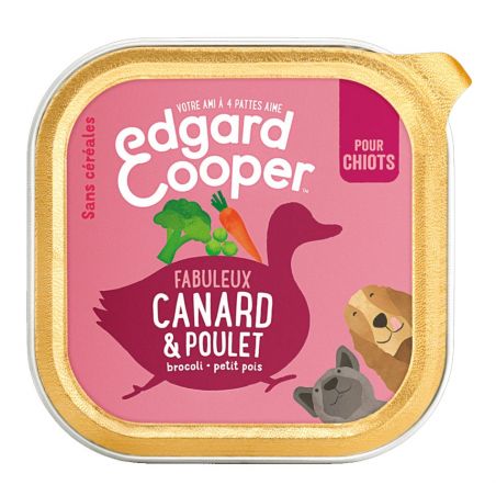 Pâté Canard et Poulet Chiot - Edgar Cooper  Edgar Cooper 5425039486390 Pâtées pour chien