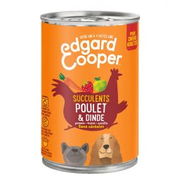 Pâté Poulet & Dinde - Edgar Cooper  Edgar Cooper 5425039486376 Pâtées pour chien