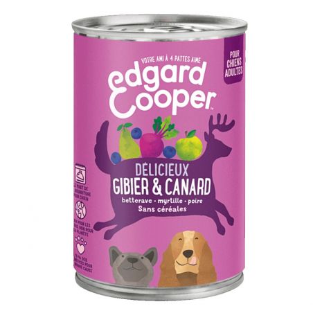 Pâté Gibier & Canard - Edgar Cooper  Edgar Cooper 5425039486338 Pâtées pour chien