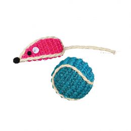 Jouet pour chat Trixie en Sisal balle et souris TRIXIE 4011905407609 Souris, peluche