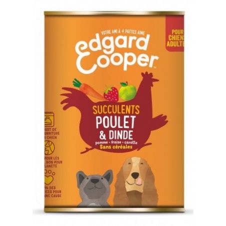 Pâté Poulet & Dinde - Edgar Cooper  Edgar Cooper 5425039486307 Pâtées pour chien