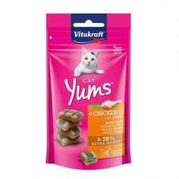 CAT YUMS POULET + CAT GRASS 40G VITAKRAFT VITOBEL 4008239315311 Friandises