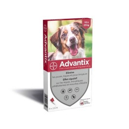 ADVANTIX CHIEN 10-25 KG 4 Pp ADVANTIX  Pipettes