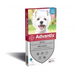 Advantix antiparasitaire chien 4-10kg ADVANTIX  Pipettes