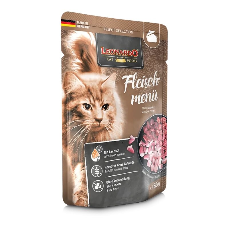 Terrine pour Chat – « Menu de Viandes » - Leonardo LEONARDO 4002633756343 Boîtes, sachets pour chats