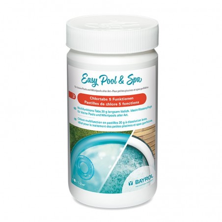 Pastilles de chlore 5 fonctions « Mini Pool & Spa » de Bayrol - Granulés 1 kg BAYROL 4008367351076 Traitement de l'eau