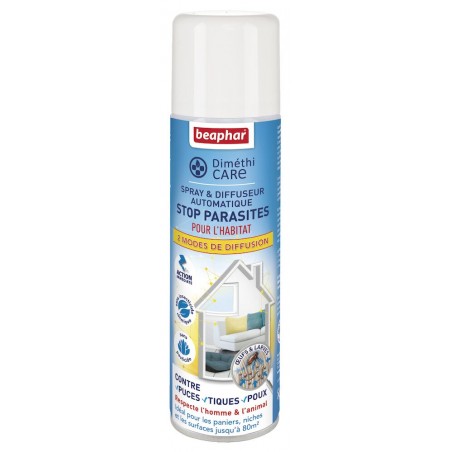 DIMETHICARE Spray & Diffuseur Stop Parasites pour l’habitat - Beaphar BEAPHAR 8711231152650 Spray