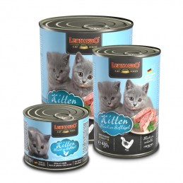 Pâtée en conserve pour Chaton « Riche en Volaille » – Leonardo LEONARDO  Boîtes, sachets pour chats
