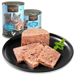 Pâtée en conserve pour Chaton « Riche en Volaille » – Leonardo LEONARDO  Boîtes, sachets pour chats