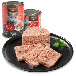 Pâtée en conserve « Riche en Bœuf » – Leonardo LEONARDO  Boîtes, sachets pour chats