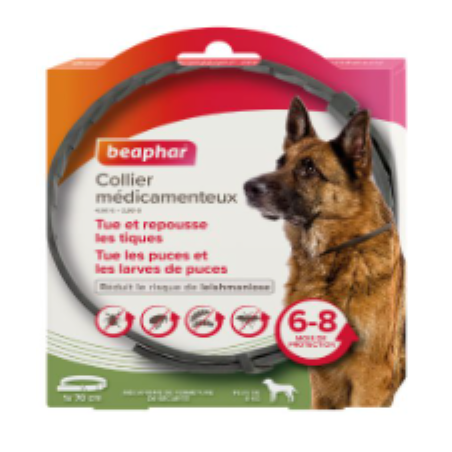 Collier Médicamenteux pour Chien 8 kg et plus – Beaphar SERESTO 8711231220113 Colliers