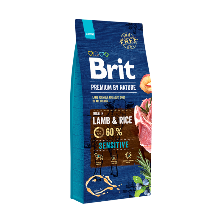 Croquettes Chien Brit Premium By Nature – Sensitive Lamb BRIT  Croquettes BRIT