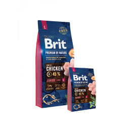 Croquettes Chien Brit Premium By Nature – Junior L BRIT  Croquettes BRIT
