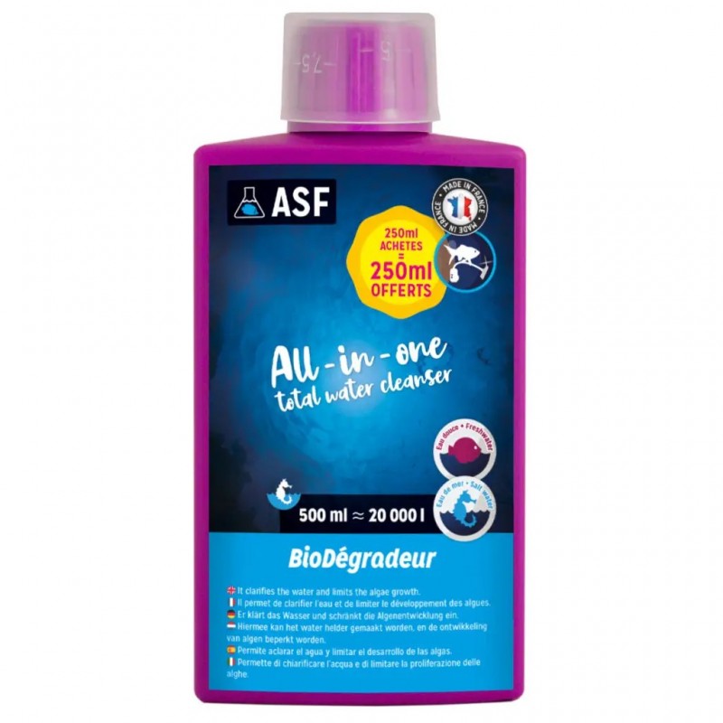 All-in-One Bio-Degrader 250ml + 250ml offerts – Aquarium System AQUARIUM SYSTEMS 3443980061482 Accueil